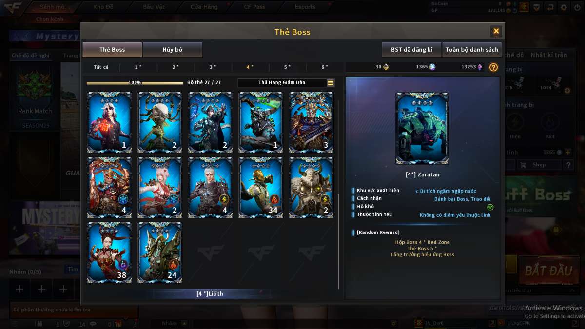 shop acc cf uy tin gia re